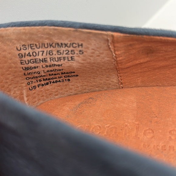 Gentle Souls by Kenneth Cole Women's Eugene Ruffle Flats Shoes in Ocean Size 9 - Picture 10 of 10